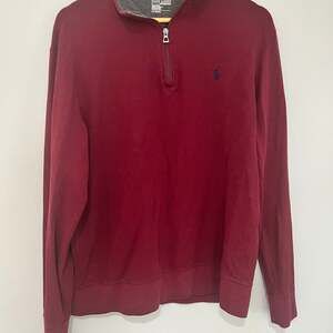 Polo Ralph Lauren Performance Quarter Zip Pullover Red Sweater Mens L